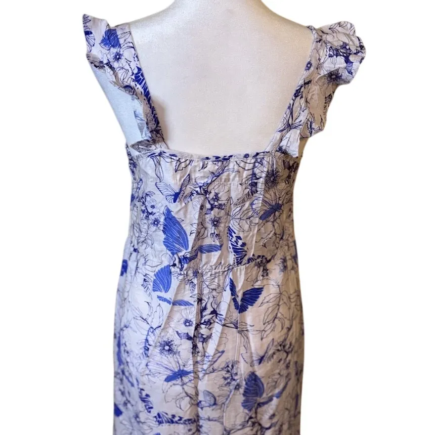 Stitchdrop Cobalt Blue Floral Maxi Dress - Image 8