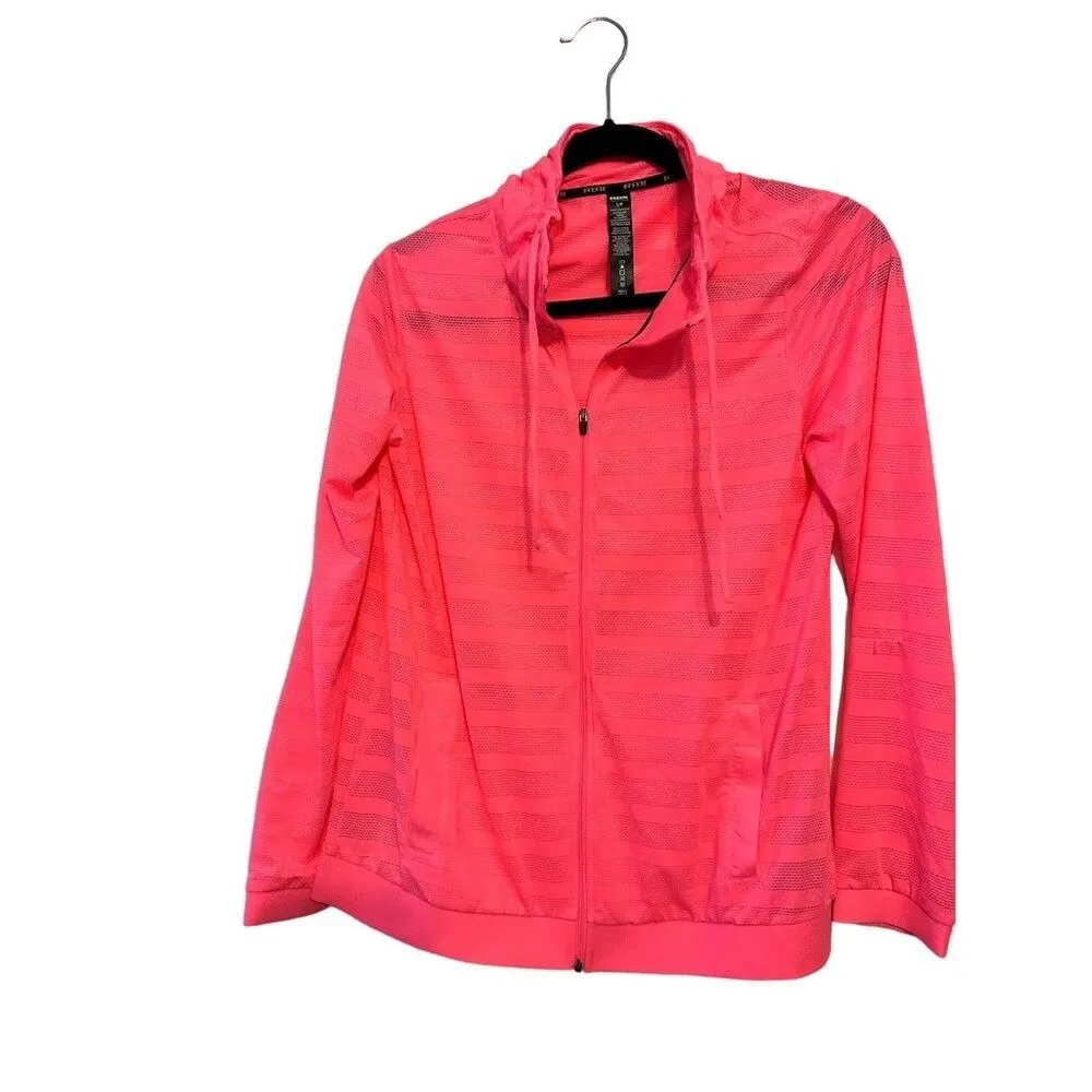RBX hot pink‎ zip front hooded jacket NEW S Pink - Image 2