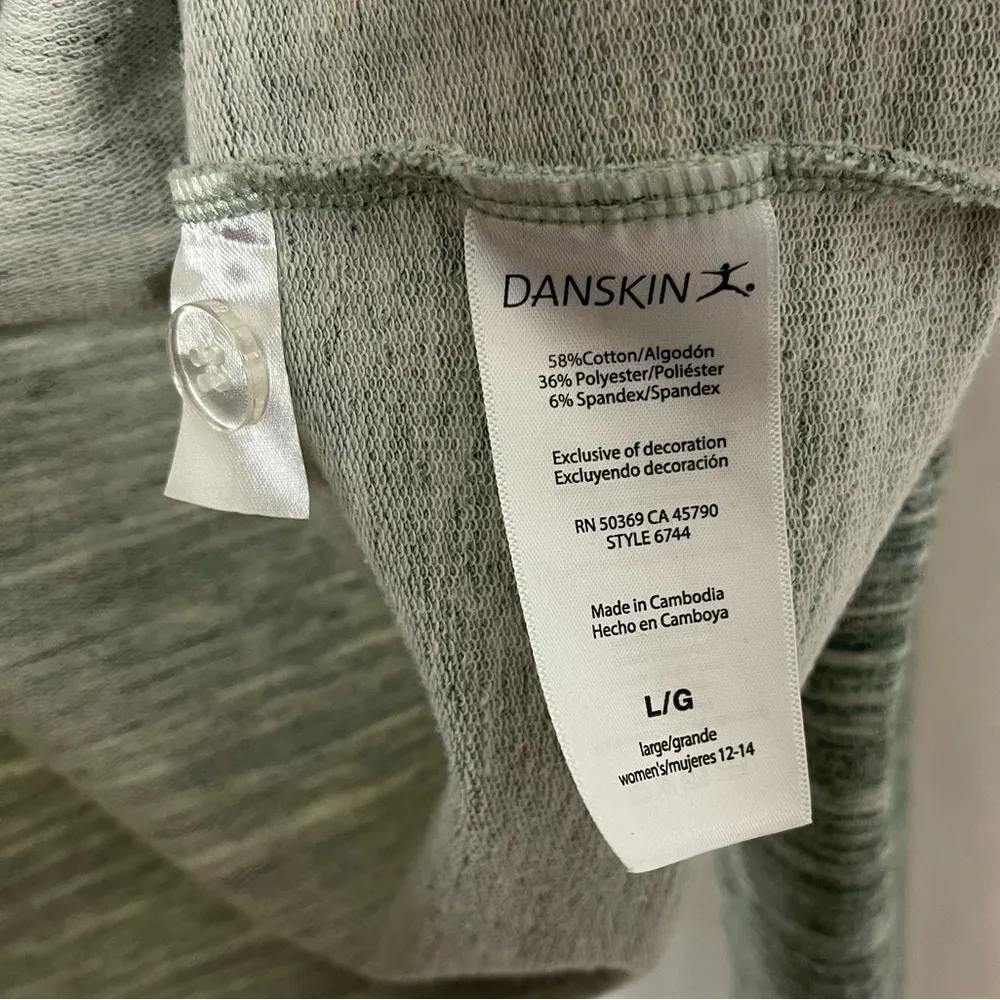 Danskin Women's Large Cowl Neck French Terry Bliss Wrap Top Yoga Modern - Image 10