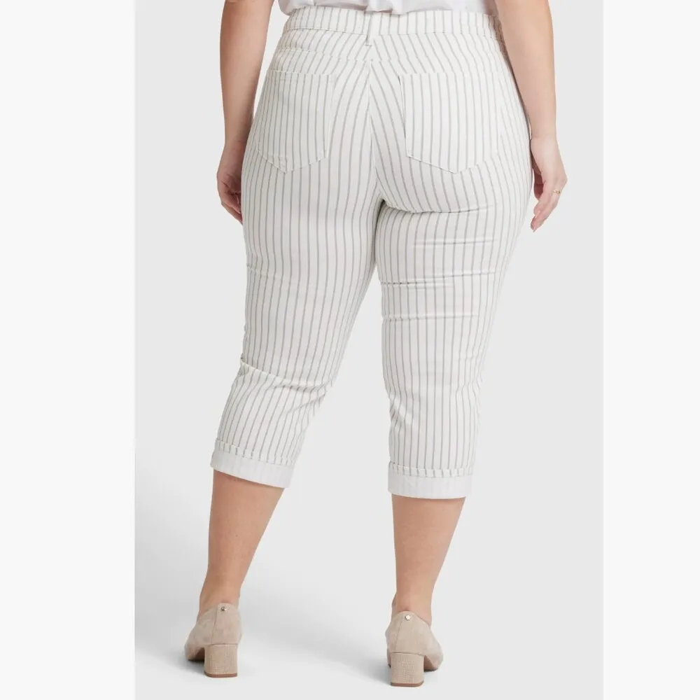 NWT NYDJ Marilyn Cuffed Crop Straight Leg Jeans (Pink Dusk)  18W, - Image 2