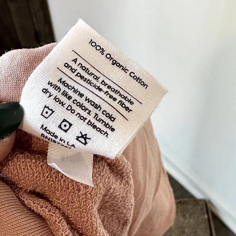 NWT MATE the Label Rose Organic Terry Classic Jogger - XL - Image 4