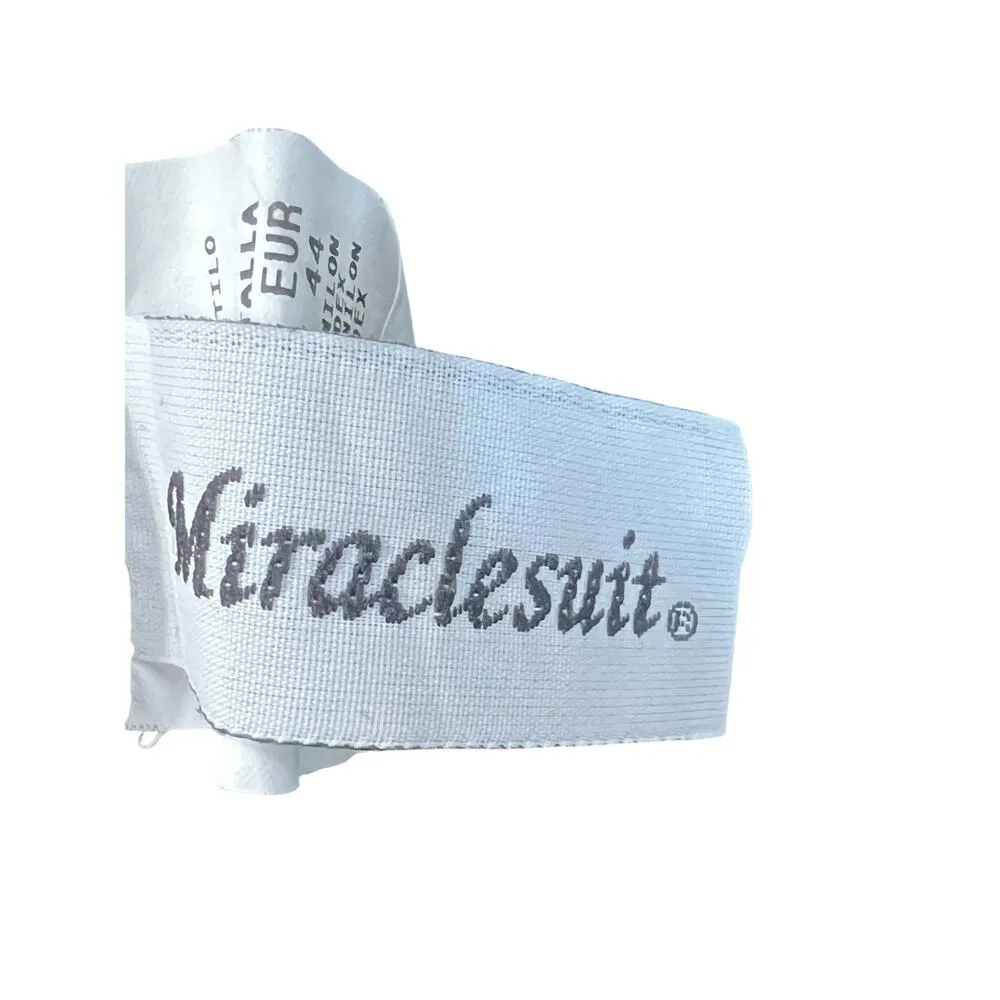 MAGICSUIT BY MIRACLESUIT 14 BLACK TUMMY CONTROL Wrap Front ONE PIECE SWIMSUIT - Image 4