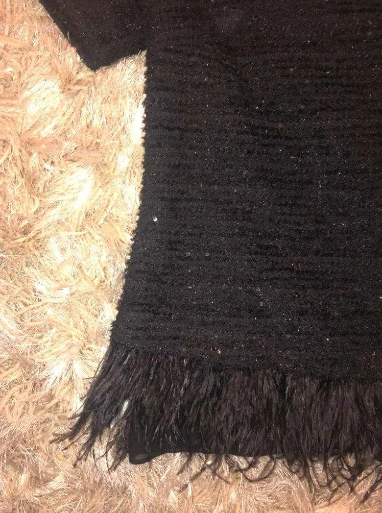 Tweed Blouse W/ Feathers - Image 4