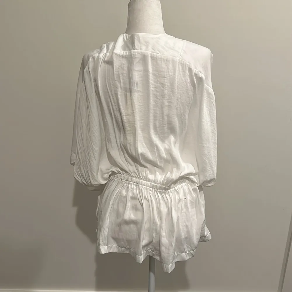 NWT Mustard Seed White Blouse Sz M - Image 5