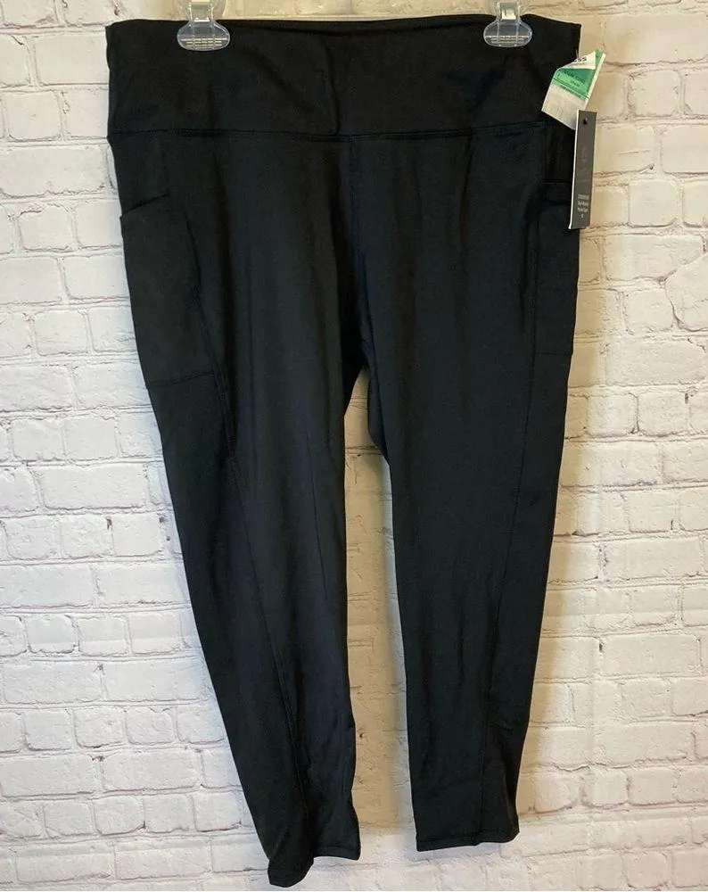 LegEnd NEW high waist, pocket, black cropped capri leggings size 1X plus - Image 10