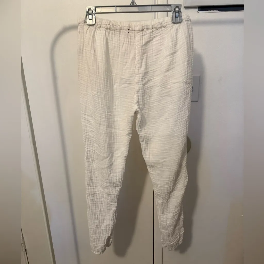 XiRENA Cream Textured Joggers White Size M - Image 2