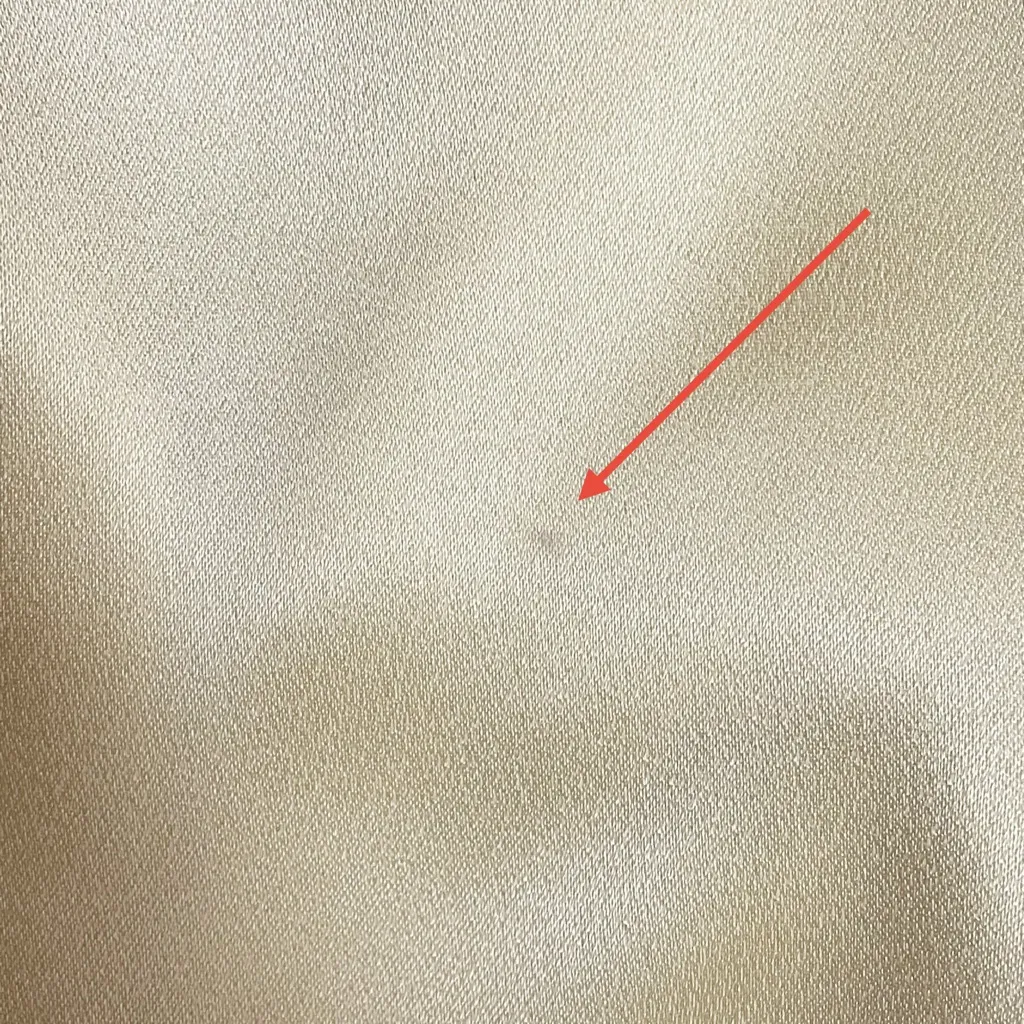 Vintage Jessica’s Gunnies Cream Silk Blouse Victorian Satin Pearl Buttons Small Pink - Image 13