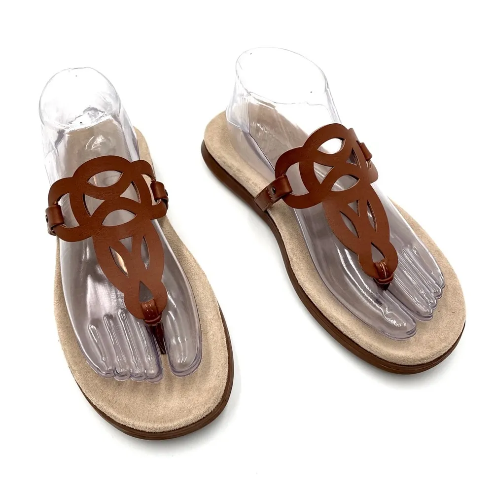 Natural Soul Naturalizer Women's Janice Flat Sandal Brown Size 8 - Image 12