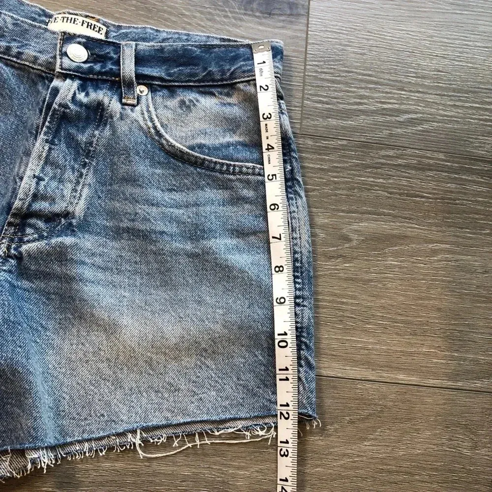 Free People We The Free Ivy Mid Rise Denim Jean Short Size 25 - Image 11