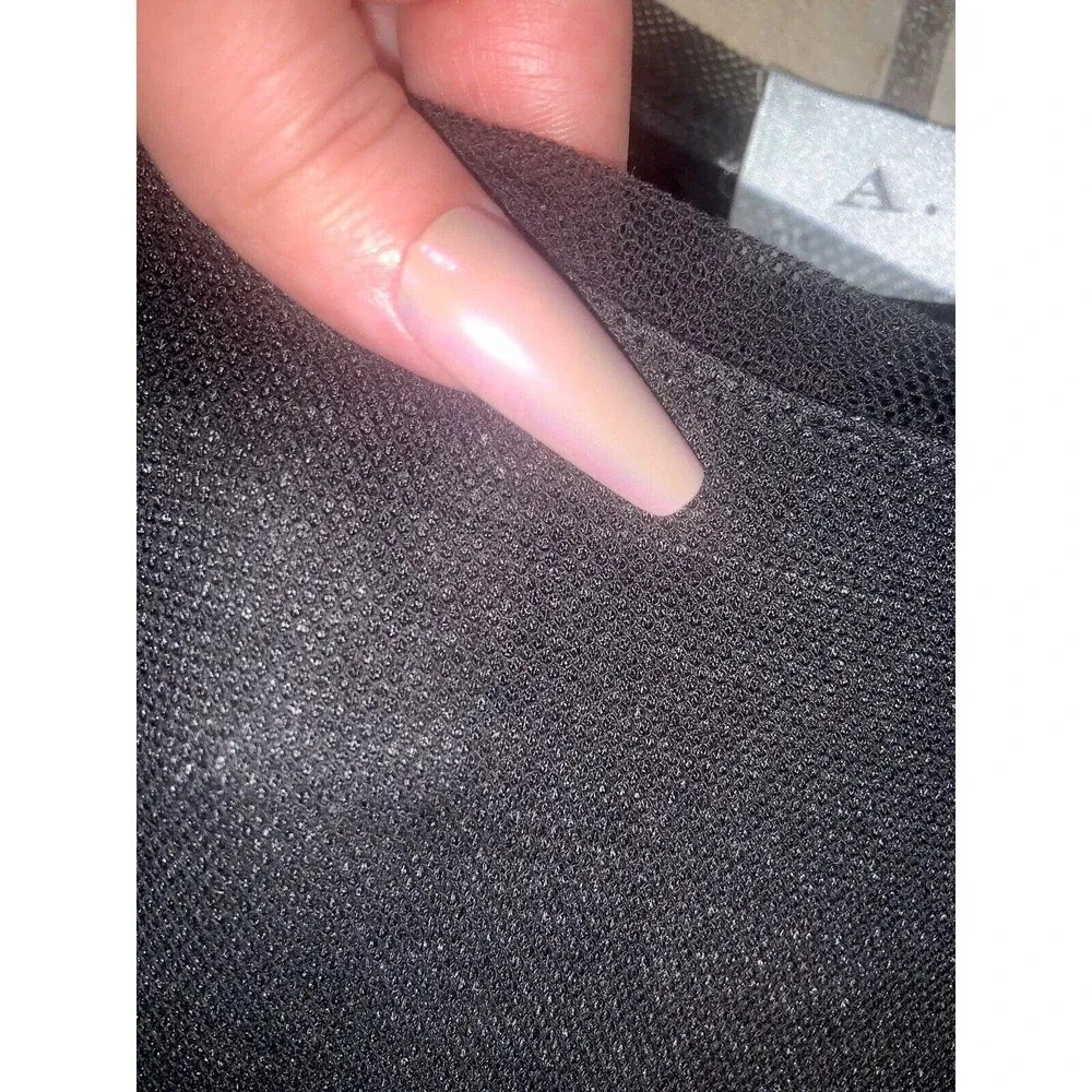 ALC indie Sleeze Goth Knit Zipper Shirt Dress 2010 boho spring formal evening - Image 6