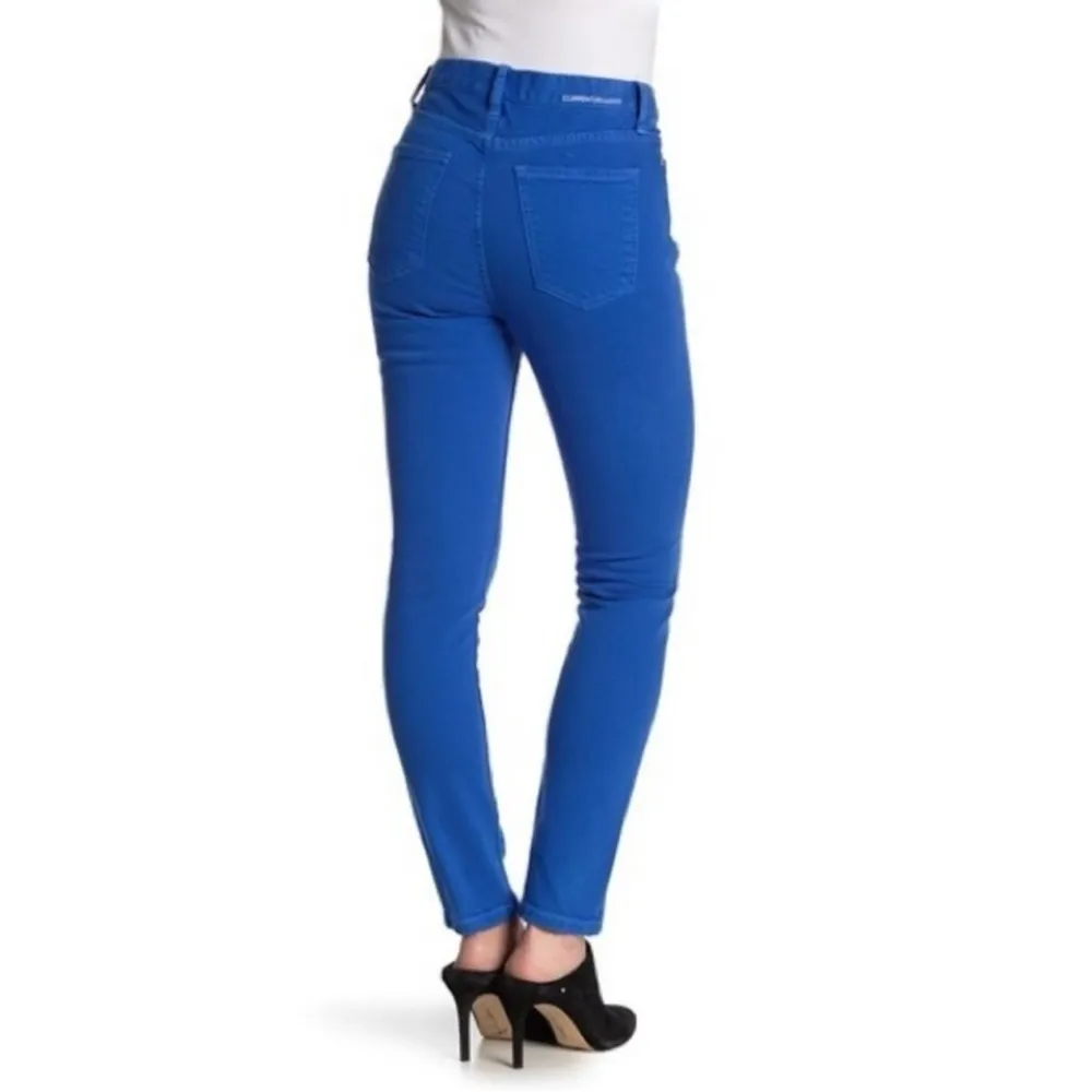 Current/Elliott The Ultra High Waist Skinny Jeans in Nautical Blue Size 28 - Image 3