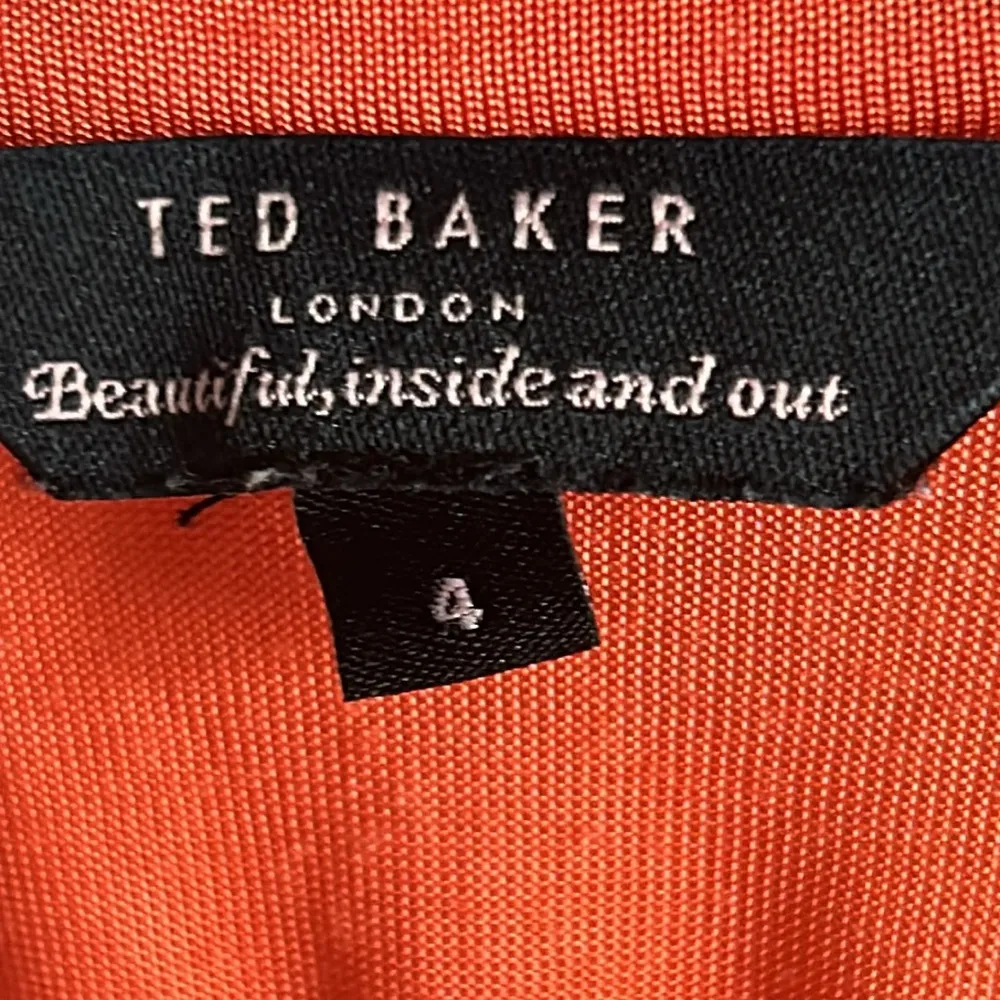 Ted Baker London Women’s Athletic Multicolored Sunset Beach Striped Print Orange Size 4 - Image 4