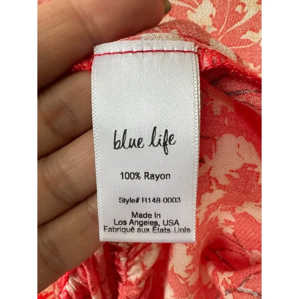 Revolve Blue Life Fae Faux Wrap Ruffle Elastic Waist Ditsy Floral Romper S - Image 7