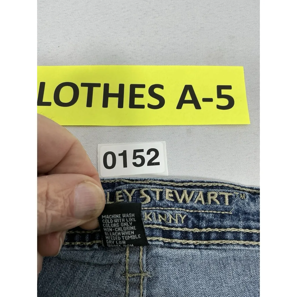 Womans Ashley Stewart Tall Skinny Blue Jeans Size 18T 0152/A-5 - Image 4