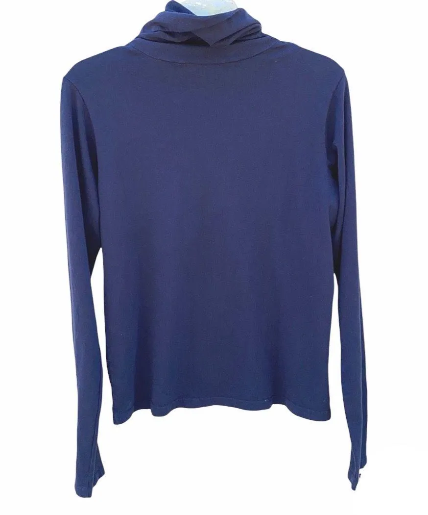 Day brand rainbow stripe Grand Mesa Co Turtleneck Blue Size M - Image 2