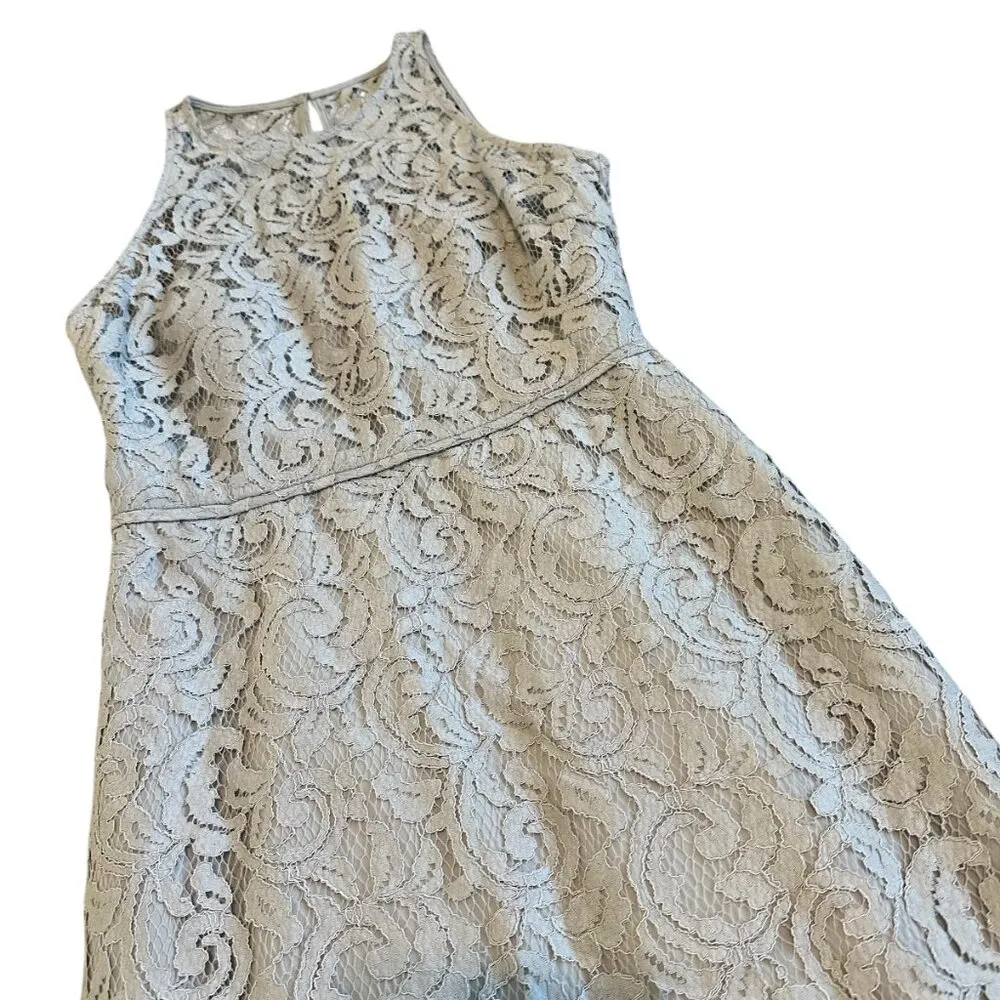 J. Crew Pamela All Lace Maxi Dress Gown High Waist Straight Fit Size 2 Women's - Image 3