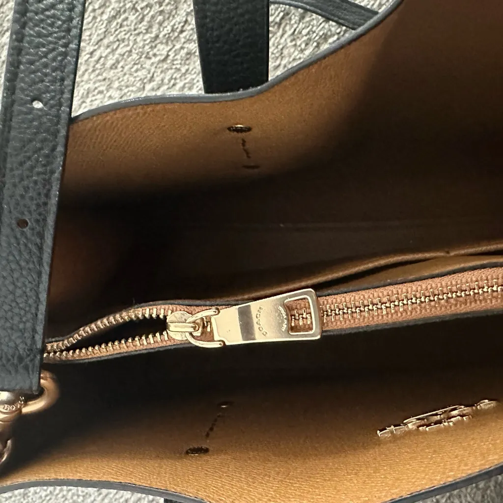 Coach Black Leather Tote - Image 10