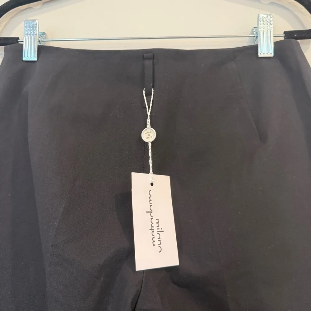 Metradamo Milano Giappo Straight Leg Dress Pants Black Size 6 - Image 6