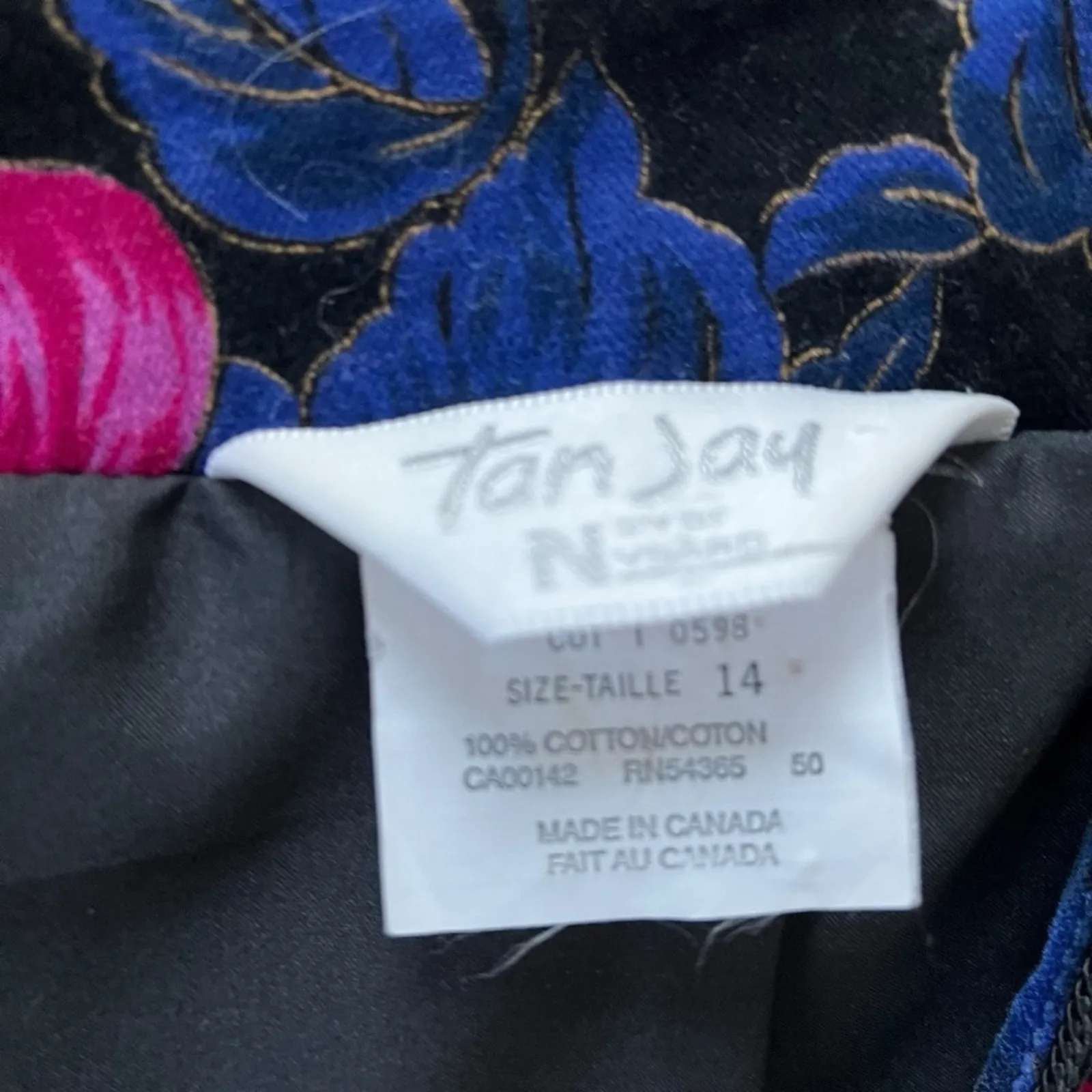 Vintage Blazer Jacket XL L Velvet Retro 14 80s Art To Wear Coat Formal Statement Black - Image 12