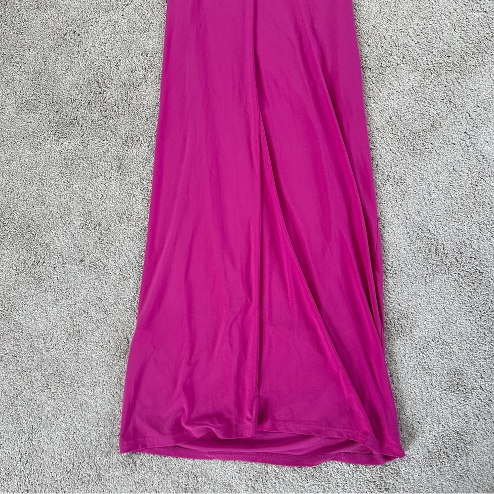 Zara Women’s Draped Neckline Midi Dress Sleeveless Blogger Favorite in Fuchsia M - Image 11
