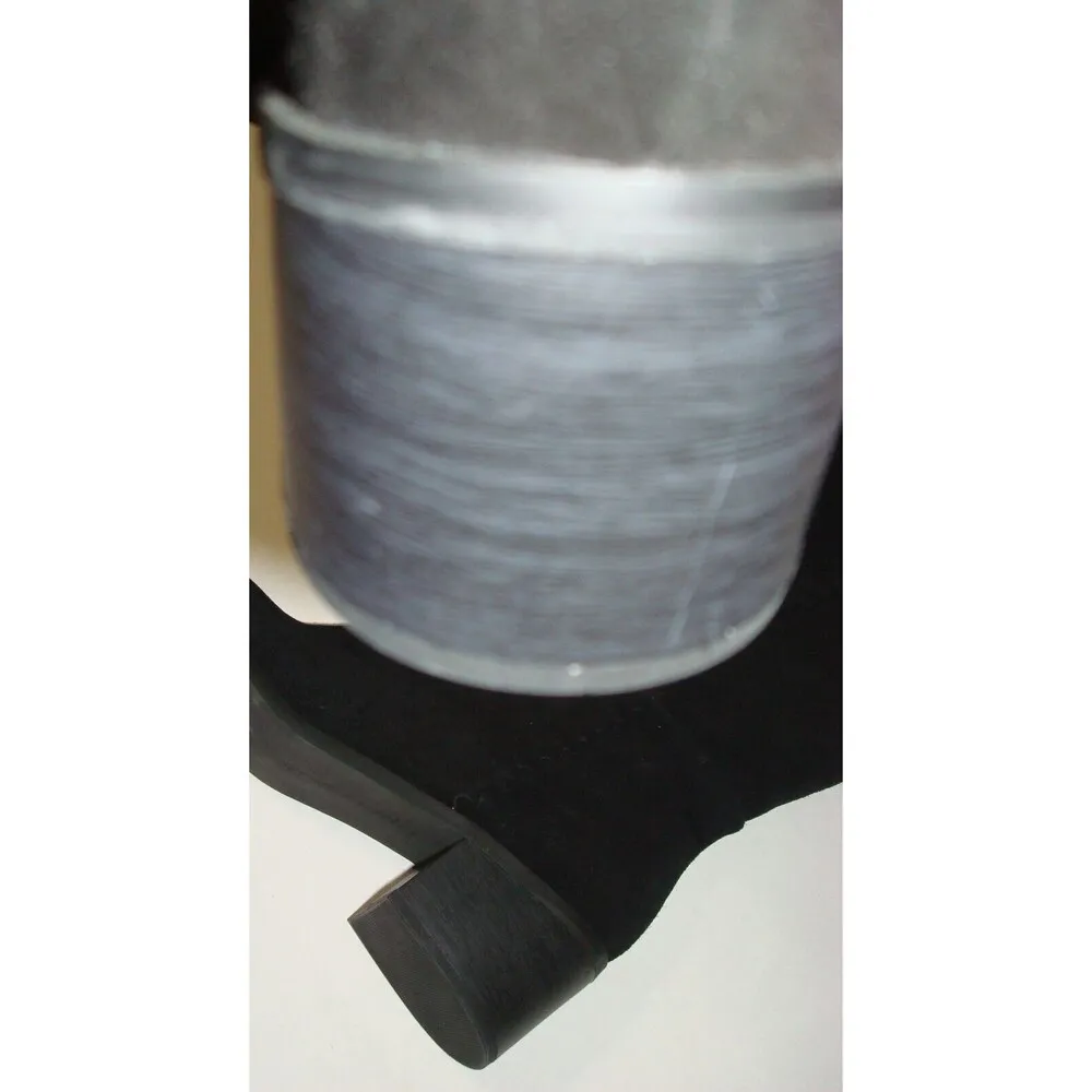 New $199 Black Womens 8 Splendid Abby Suede Leather Boots Tall Knee NWT - Image 4