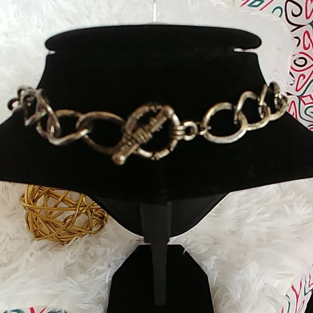 Unique Boho Tribal Silver Bead Necklace Large Silver Earrings Set - Image 6