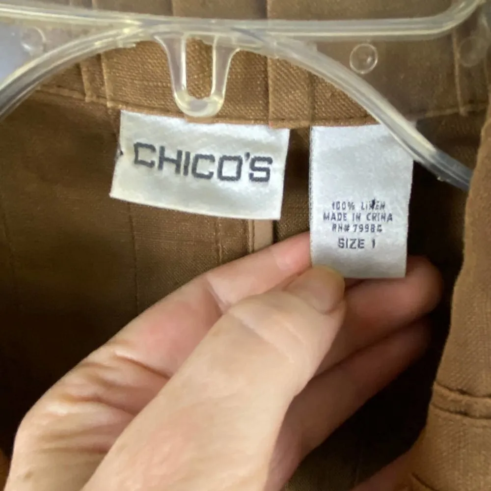 Chico’s Lined Ribbed Blazer Jacket Size 1 Medium 8 - Image 4