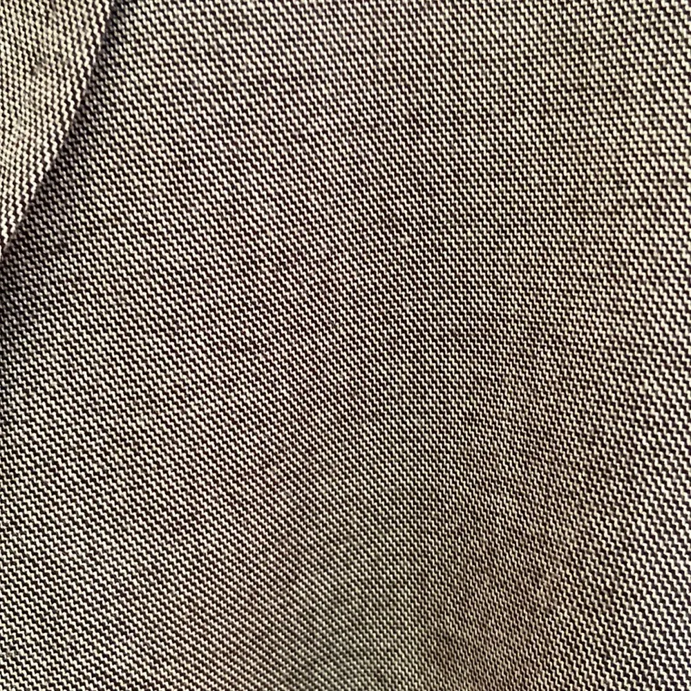 Nine West Blazer Plaid Double-Breasted Brown Floral Lining Size 8 - Image 9