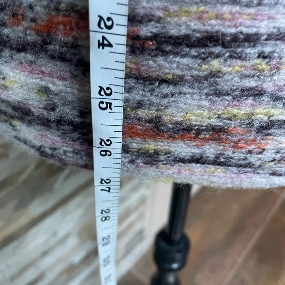 Free PEOPLE Layer Up Vest Wool and Sherpa Aztec print Reversible XS oversized - Image 11