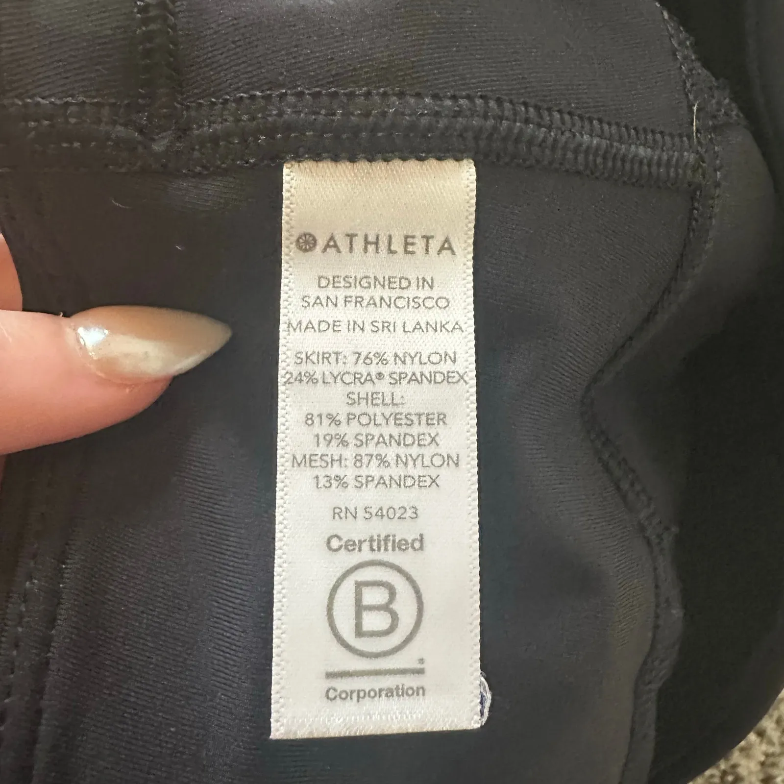 Athleta black Match Point mini tennis skort size M - Image 6