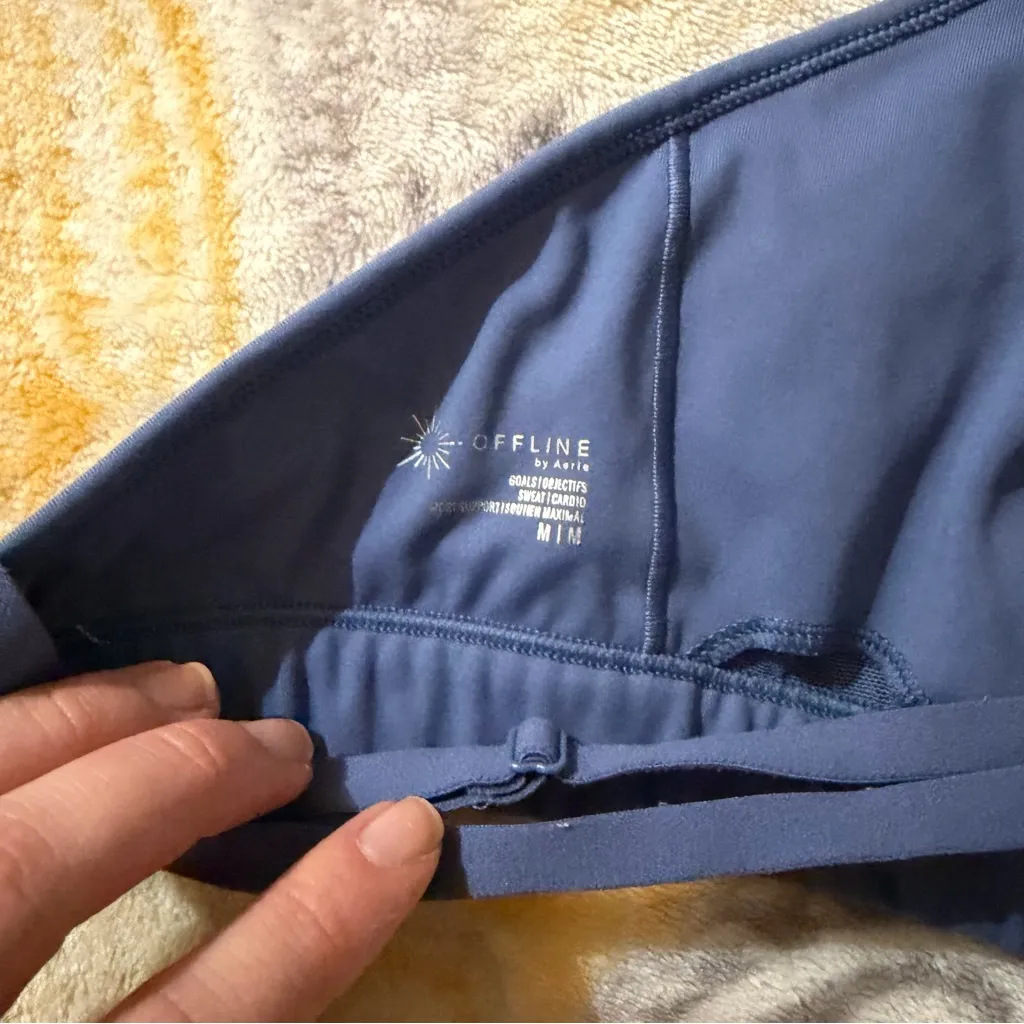 Offline by aerie blue v neck bra size medium - Image 3
