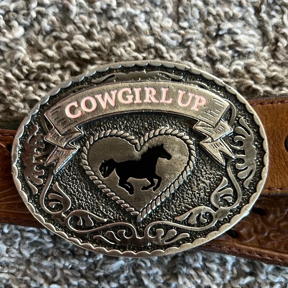 Cowgirl Up Leather Belt Brown - Image 7