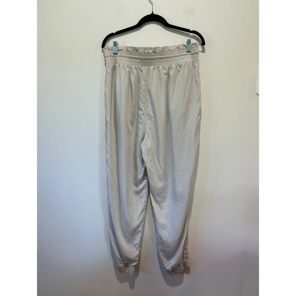 Abercrombie tan jogger pants size L high waisted elastic waist Size L - Image 3