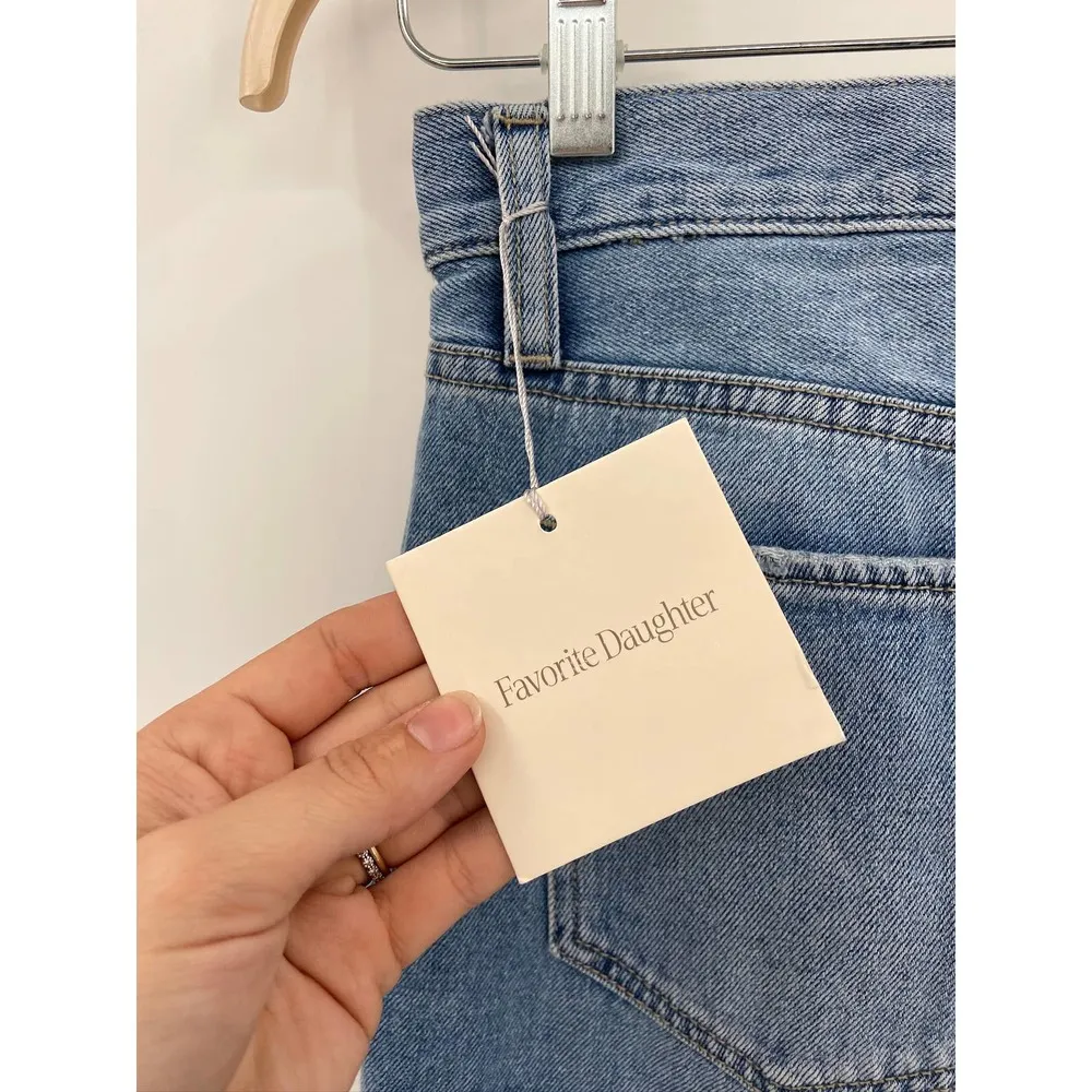 Favorite Daughter The Tommy Mid Rise Boyfriend Blue Denim Jeans Size 26 NWT - Image 4