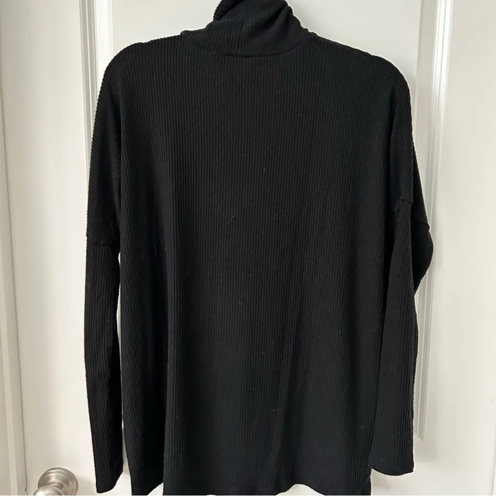 Black Turtleneck Sweater Top Small - Image 2