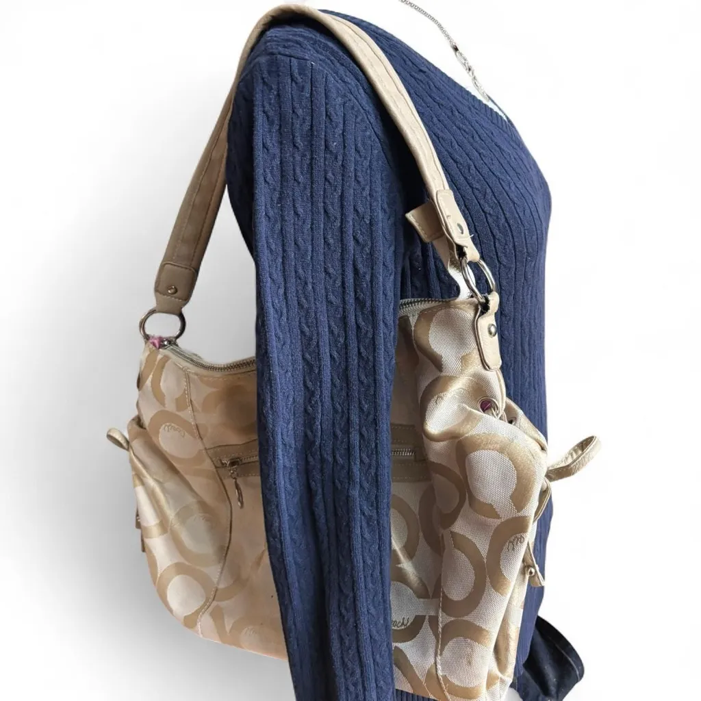 Y2K Navy Cable Knit V - Image 4