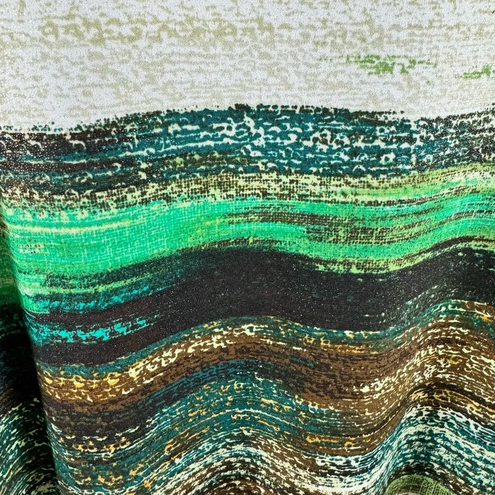 Christopher & Banks NWT Sleeveless Scoop Neck Shimmery Stretchy Maxi Dress Sz S - Image 3