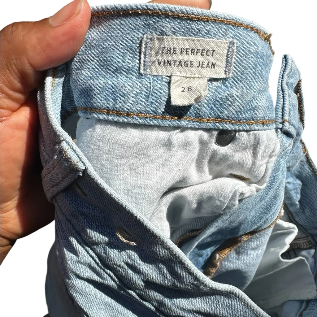 Madewell The Perfect Vintage Jeans Light Blue Jeans women’s Size 28 - Image 5