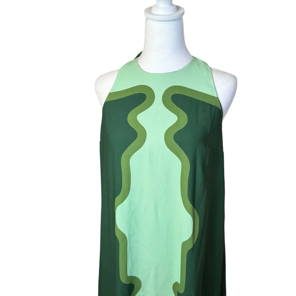 Tuckernuck Sea Grove Portia Dress XXS Designer Boho Chic Green Wedding Guest - Image 8