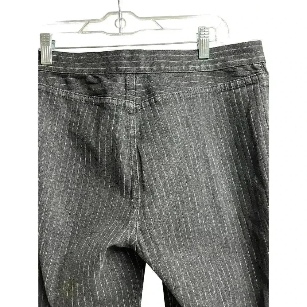 Lauren Jeans Co. Ralph Lauren Black White Pin Stripes Jeans Straight Leg Denim Size 26 - Image 8