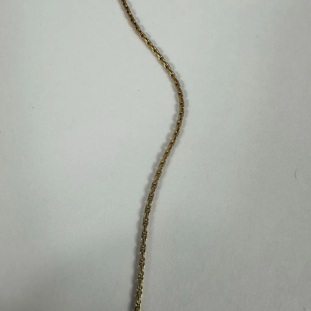 Christian‎ Dior Gold Tone Heart Shape Rhinestone Pendant Necklace - Image 3