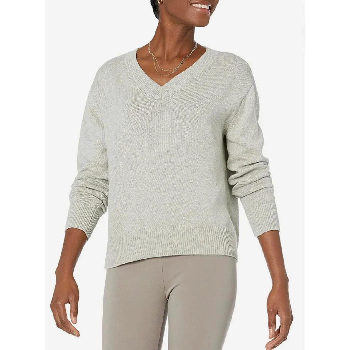 Daily Ritual from Anthropologie Light Gray V - Image 2