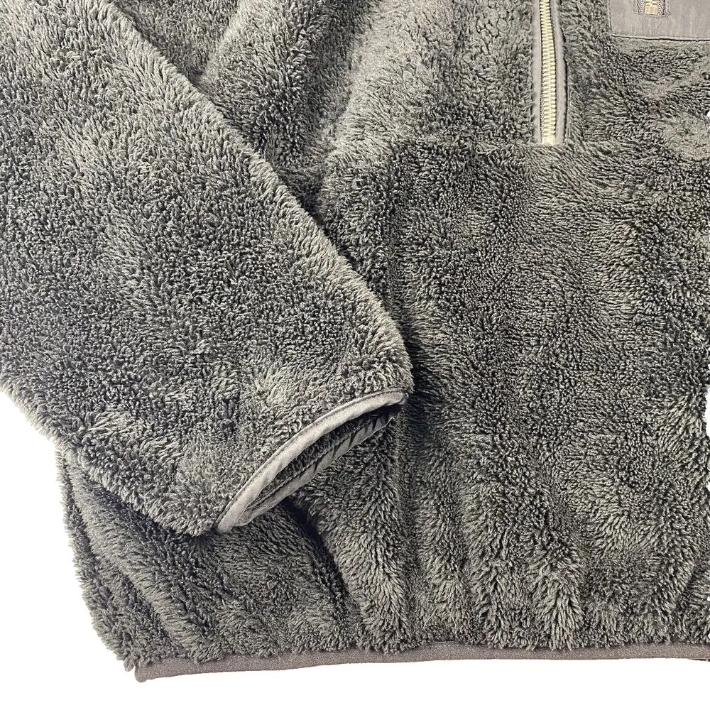 Elodie Jacket Women's Size‎ Large Black Thick Pile Sherpa Fleece 1/2 Zip Sweater - Image 4