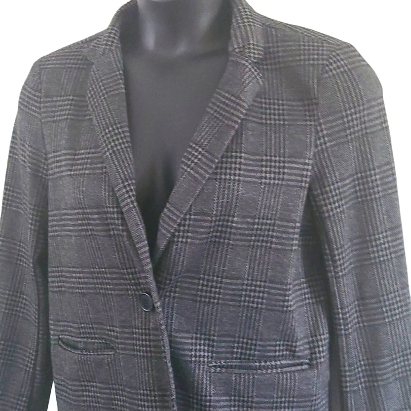 Love Tree Women's Glen Plaid Blazer – Size Medium - Image 6