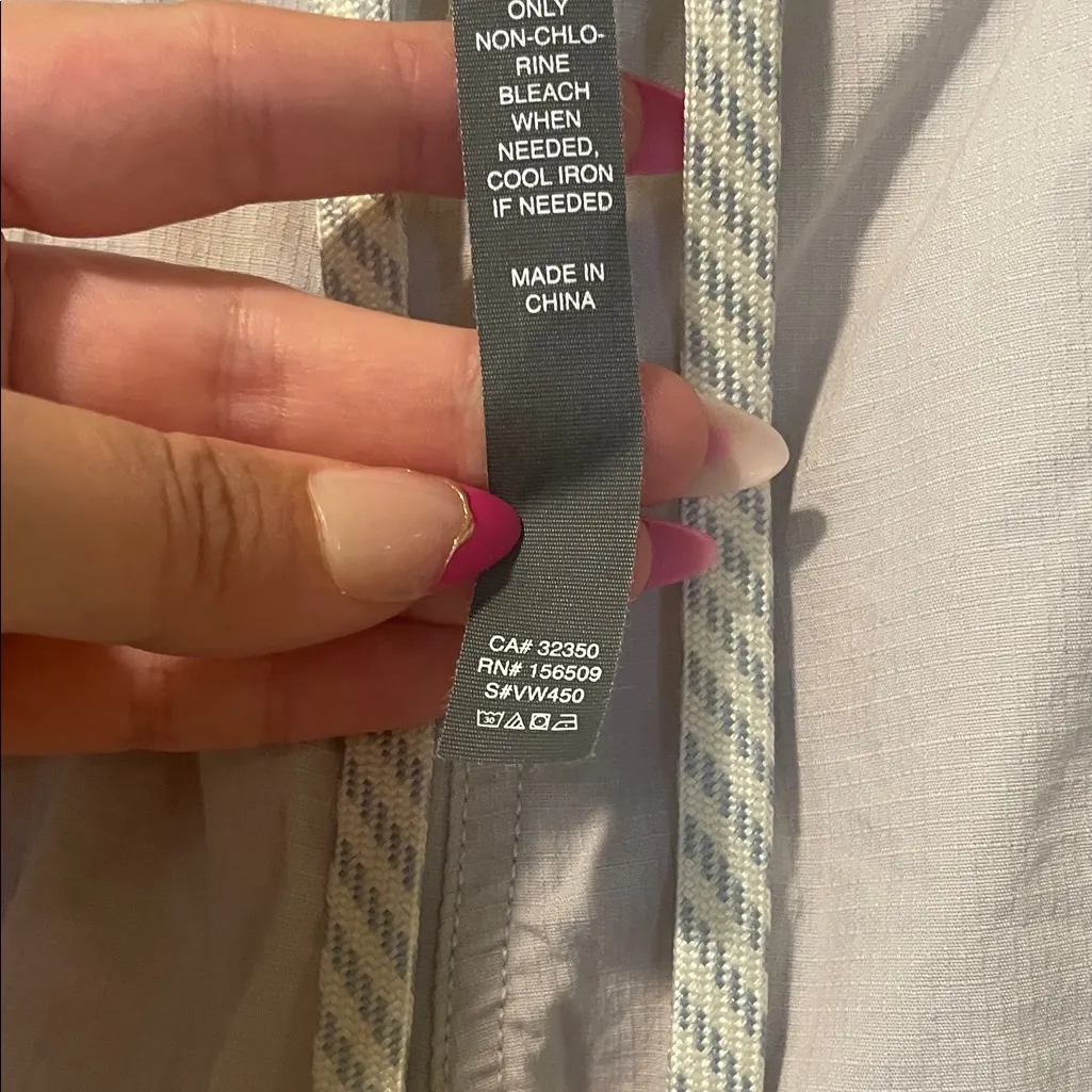 Womens Vuori Vintage Ripstop Jogger Pants Coconut Organic Cotton Stretch - Image 8