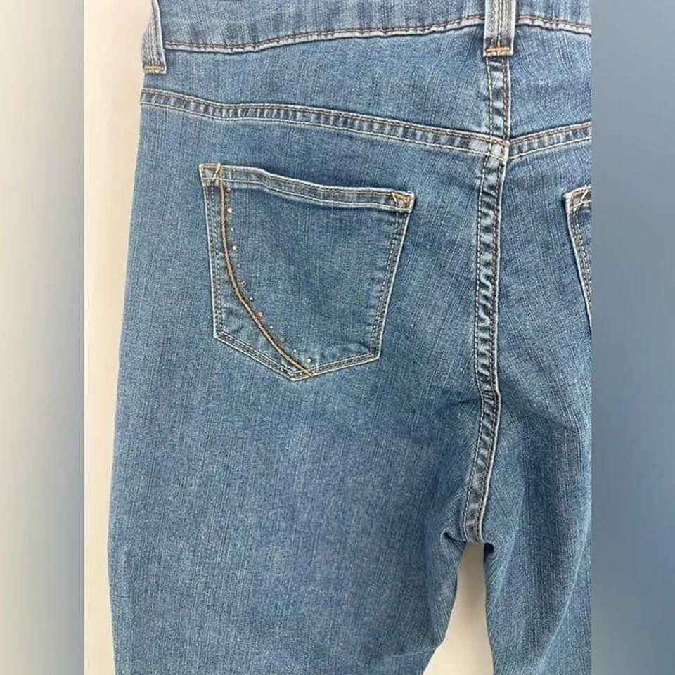 Riders Lee‎ mid rise bootcut blue  jeans size 8 petite - Image 4