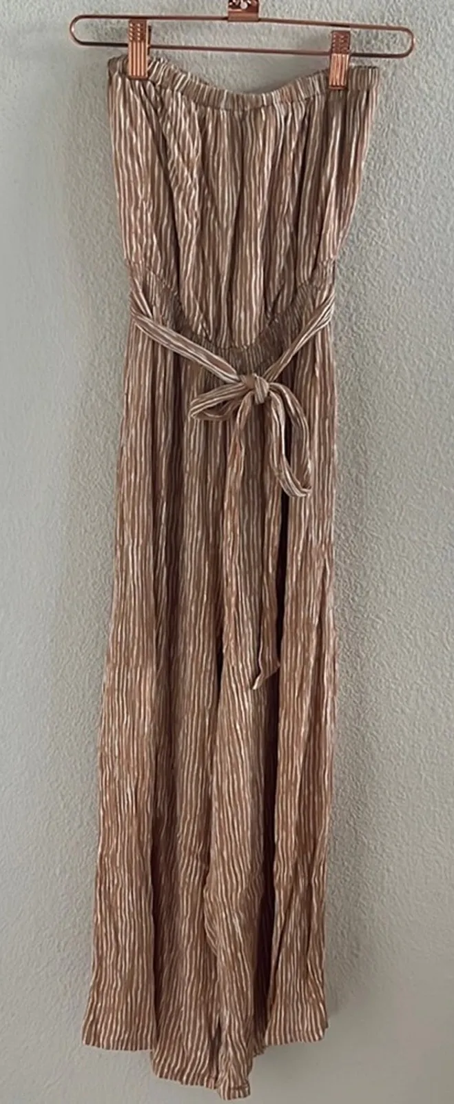 Aritzia Dress Forum Los Angeles Stapless Crop Jumpsuit Boho Contemporary Medium - Image 1