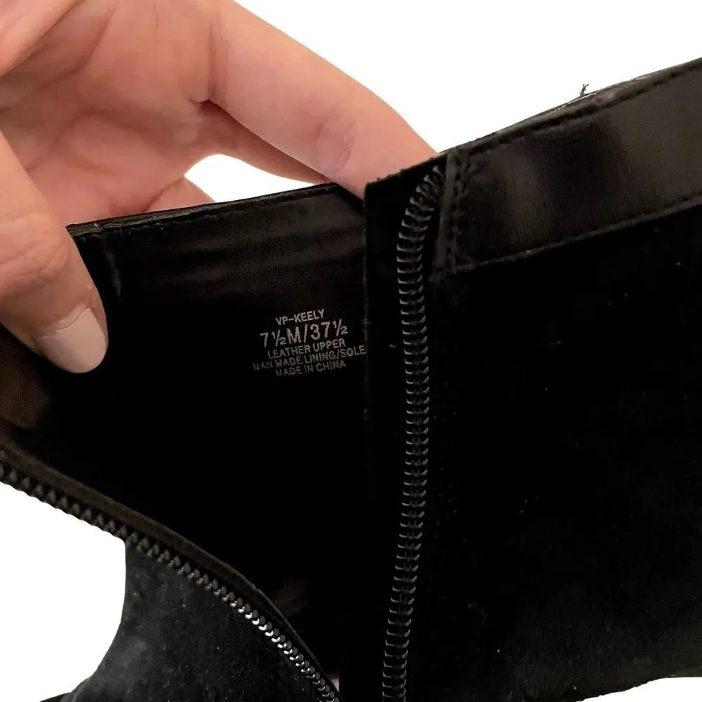 Vince Camuto trendy black stiletto heels peep toe business formal shoes stunning - Image 7