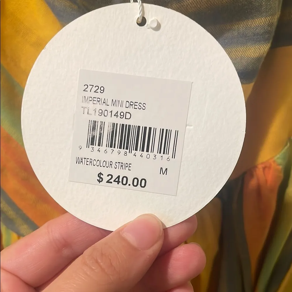 Womens New La Maison Talulah Imperial Mini Dress Watercolour Stripe - Image 5