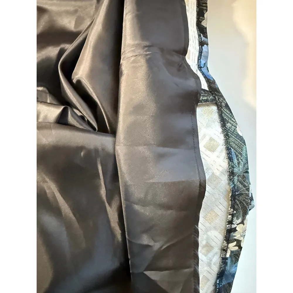 Tahari Arthur S. Levine Floral Print Sleeveless Jacquard Fit‎ Flare Dress Size 2 - Image 8